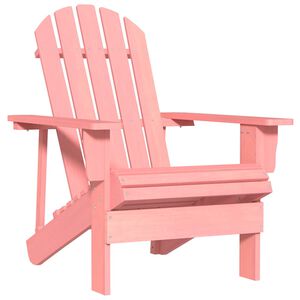 vidaXL Z&aacute;hradn&aacute; stolička Adirondack jedľov&yacute; mas&iacute;v ružov&aacute;