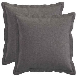 vidaXL Poťah na podložku 2 ks HOUTEN Svetlosiv&aacute; 30 x 30 cm Falo&scaron;n&yacute; ľan