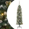 vidaXL Umel&yacute; chud&yacute; vianočn&yacute; strom Zelen&aacute; a biela 150 cm