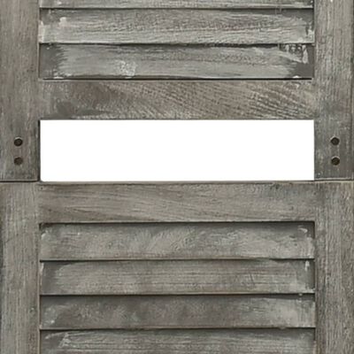 vidaXL 3-panelový paraván sivý 106,5x166 cm masívne drevo