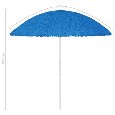 vidaXL Plážový slnečník Hawaii, modrý 300 cm
