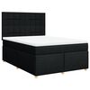 vidaXL Posteľn&yacute; r&aacute;m boxspring s matracom čierny 160x200 cm l&aacute;tka