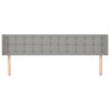vidaXL Čelo postele so z&aacute;hybmi bledosiv&eacute; 203x16x78/88 cm l&aacute;tka