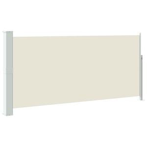 vidaXL Zaťahovacia bočn&aacute; mark&iacute;za 140 x 314 cm kr&eacute;mov&aacute;