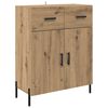 vidaXL Highboard so z&aacute;suvkou 2 pcs Remeseln&yacute; dub Kompozitn&eacute; drevo