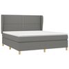 vidaXL Boxspring posteľ s matracom tmavosiv&aacute; 160x200 cm l&aacute;tka