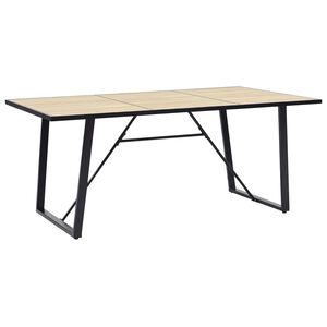 vidaXL Jed&aacute;lensk&yacute; st&ocirc;l, dubov&aacute; farba 200x100x75 cm, MDF