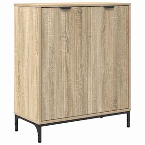 vidaXL Serv&iacute;rovacia skriňa Sonoma dub 69,5 x 33 x 82 cm