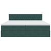 vidaXL &Uacute;ložn&aacute; posteľ s matracmi s &uacute;ložiskom Tmavozelen&aacute; 90 x 200 cm