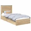 vidaXL &Uacute;ložn&aacute; posteľ Sonoma dub 100 x 200 cm Kompozitn&eacute; drevo