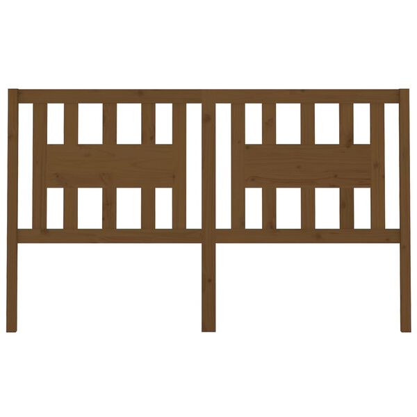 vidaXL Čelo postele medovohnedé 156x4x100 cm masívna borovica