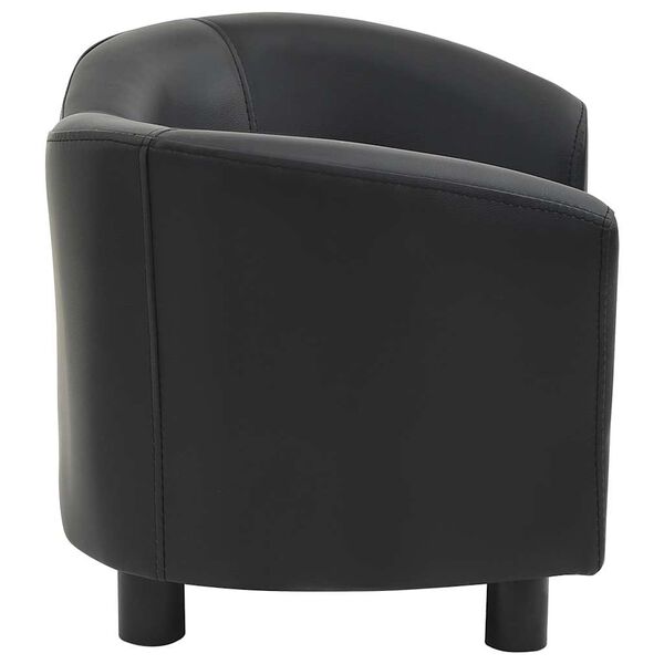 vidaXL Pohovka pre psa, čierna 67x41x39 cm, umelá koža