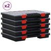 vidaXL Triediace boxy 10 ks 40x30x5 cm polypropyl&eacute;n