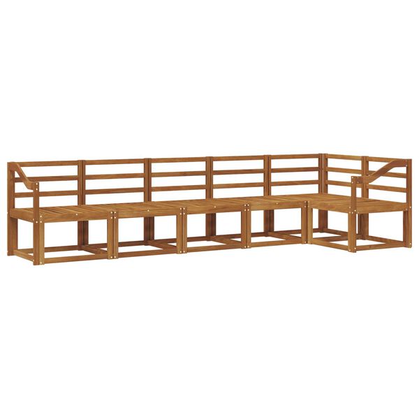 vidaXL Z&aacute;hradn&aacute; s&uacute;prava gaučov 6 pcs Pr&iacute;rodn&aacute; Pevn&eacute; ak&aacute;ciov&eacute; drevo