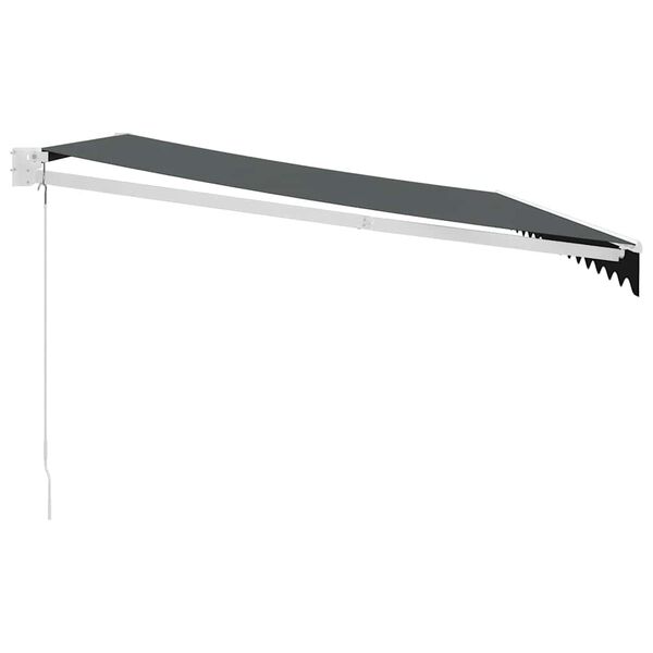 vidaXL Zaťahovacia mark&iacute;za antracitov&aacute; 4,5x3 m l&aacute;tka a hlin&iacute;k