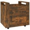 vidaXL Stolov&yacute; voz&iacute;k dymov&yacute; dub 60x45x60 cm spracovan&eacute; drevo