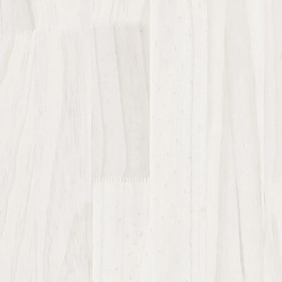 vidaXL Posteľný rám, biely, drevený masív 120x190cm malé dvojlôžko