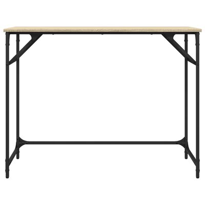 vidaXL Stôl dub sonoma 100x45x76 cm kompozitné drevo a práškovaná oceľ
