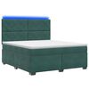 vidaXL Posteľ boxspring s matracom Tmavozelen&aacute; 140 x 190 cm Zamat