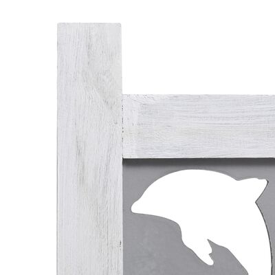 vidaXL 4-panelový paraván sivý 140x165 cm masívne drevo