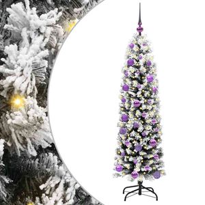 vidaXL Umel&yacute; vianočn&yacute; stromček Zelen&aacute; 150 cm PVC, oceľ a plast