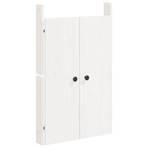 vidaXL Vonkaj&scaron;ie kuchynsk&eacute; dvierka MEPPEL biele 50x9x82 cm mas&iacute;vna borovica