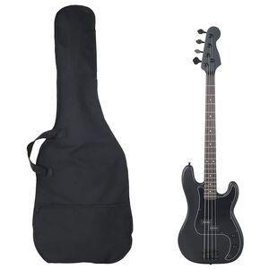 vidaXL Elektrick&aacute; basgitara pre začiatočn&iacute;ka s ta&scaron;kou čierna 4/4 46"