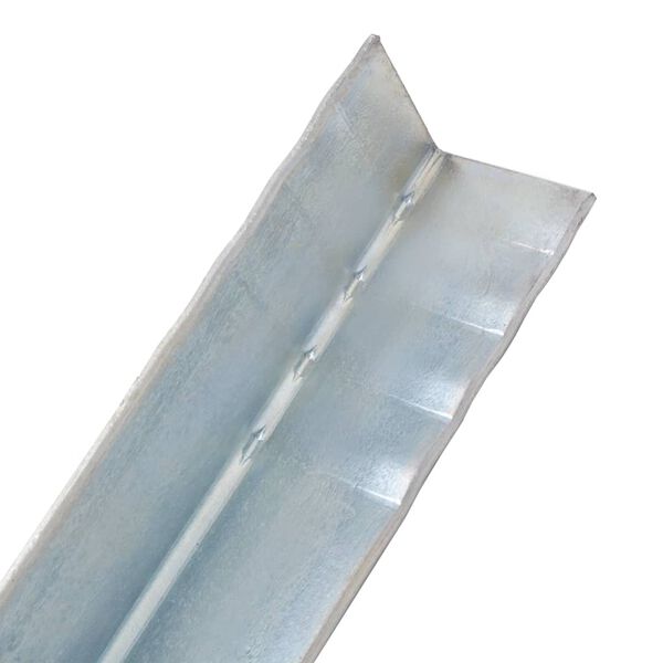 vidaXL Uzemňovacie kol&iacute;ky v tvare p&iacute;smena L, 2 ks, galvanizovan&aacute; oceľ 5x5x50 cm