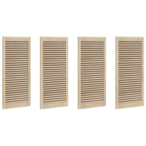 vidaXL Skř&iacute;ňov&eacute; dvere s dverami 4 ks Pr&iacute;rodn&aacute; 49,5 x 2,1 x 110 cm