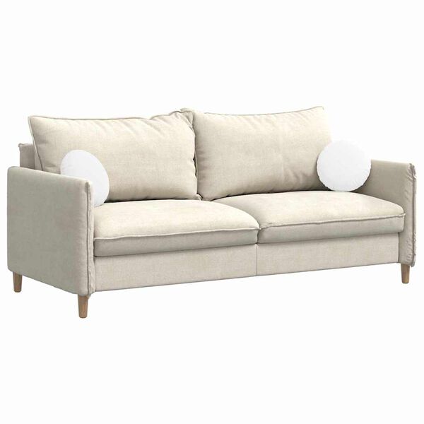 vidaXL Vank&uacute;&scaron;e na sedenie 2 pcs Biela &Oslash;30 x 13 cm l&aacute;tka