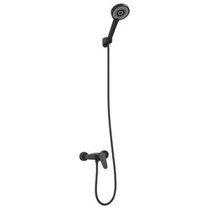 vidaXL S&uacute;prava sprchovej hlavice Čierna G 1 / 2 palca