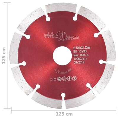 vidaXL Diamantové rezacie kotúče 2 ks, oceľ 125 mm