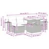 vidaXL 7-dielna záhradná súprava pohoviek s vankúšmi čierna polyratan