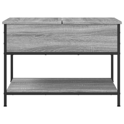 vidaXL Konferenčný stolík sivý sonoma 70x50x50 cm kompoz. drevo a kov