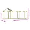 vidaXL Klietka pre sliepky 4,5x1,5x2 m, impregnovan&aacute; borovica