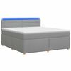vidaXL Posteľ boxspring s matracom Svetlosiv&aacute; 160 x 200 cm L&aacute;tka