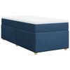 vidaXL Boxspring posteľ s matracom modr&aacute; 100x200 cm l&aacute;tka