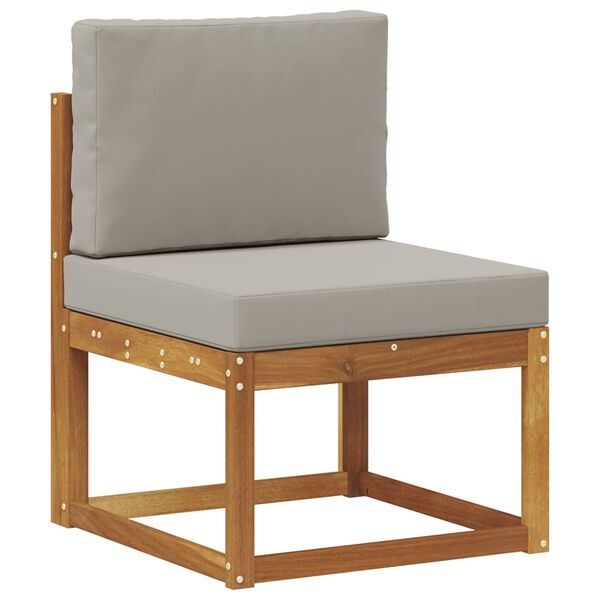 vidaXL Z&aacute;hradn&aacute; s&uacute;prava gaučov s vank&uacute;&scaron;om 7 pcs Pr&iacute;rodn&aacute; a svetlosiv&aacute;