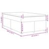 vidaXL Boxspring posteľ s matracom tmavohned&aacute; 140x200 cm l&aacute;tka