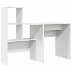 vidaXL St&ocirc;l Biela Kompozitn&eacute; drevo 131,5 x 50 x 106,5 cm