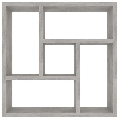 vidaXL Nástenná polica, betónovo sivá 45,1x16x45,1cm, kompozitné drevo