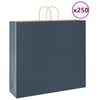 vidaXL Papierov&eacute; ta&scaron;ky 250 ks s r&uacute;čkami, modr&eacute;, 54x15x49 cm