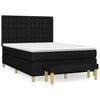 vidaXL Boxspring posteľ s matracom čierny 140x190 cm l&aacute;tka