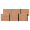vidaXL Diel plotu 6 ks 1020 x 146 cm WPC a hlin&iacute;k Hned&aacute;