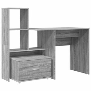 vidaXL St&ocirc;l Siv&yacute; Sonoma Kompozitn&eacute; drevo 131,5 x 50 x 106,5 cm