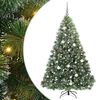 vidaXL Umel&yacute; vianočn&yacute; stromček s 300 LED-i Zelen&aacute; 180 cm PE a PVC