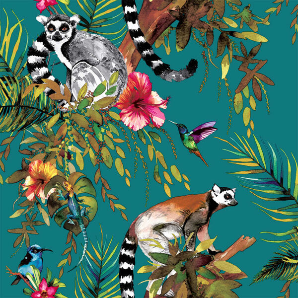 DUTCH WALLCOVERINGS Tapeta zelená lemur 12402