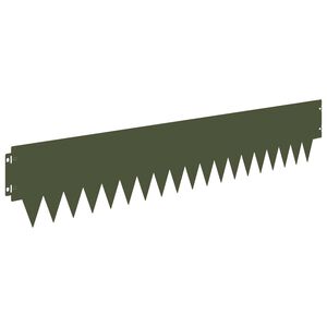 vidaXL Obrubn&iacute;k tr&aacute;vnika 20 ks 103 x 20 cm Oceľ Olivovo zelen&aacute;