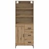 vidaXL Highboard Remeseln&yacute; dub 69,5 x 34 x 180 cm Kompozitn&eacute; drevo