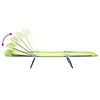 vidaXL Skladací lehátko Zelená 182 x 55 x 85.5 cm Textilén